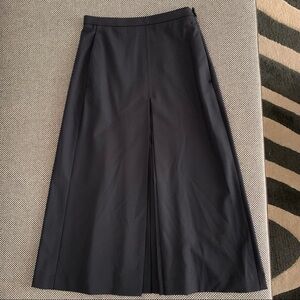 NWOT COS Pleated Wool Blend Midi Skirt - Blue